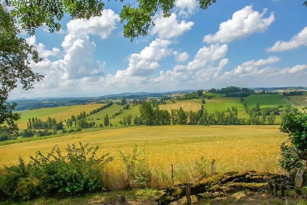 Mountoussin - Ferme De Charme Vue Pyrenees Avec Piscine Villa Montoussin